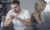 a man connecting the dots in his head about the connection between divorce and addiction