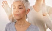 an older woman undergoing holistic pain management