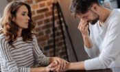 a couple discussing treatment options for a mental illness and substance abuse program