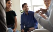 a group therapy session at a residential treatment centers in Texas