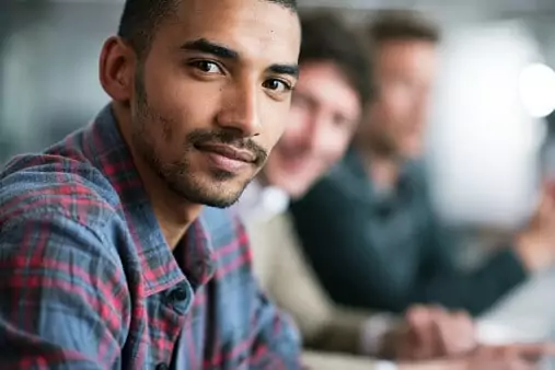Group of men recovering from addiction