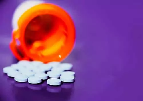 pills sitting on a table