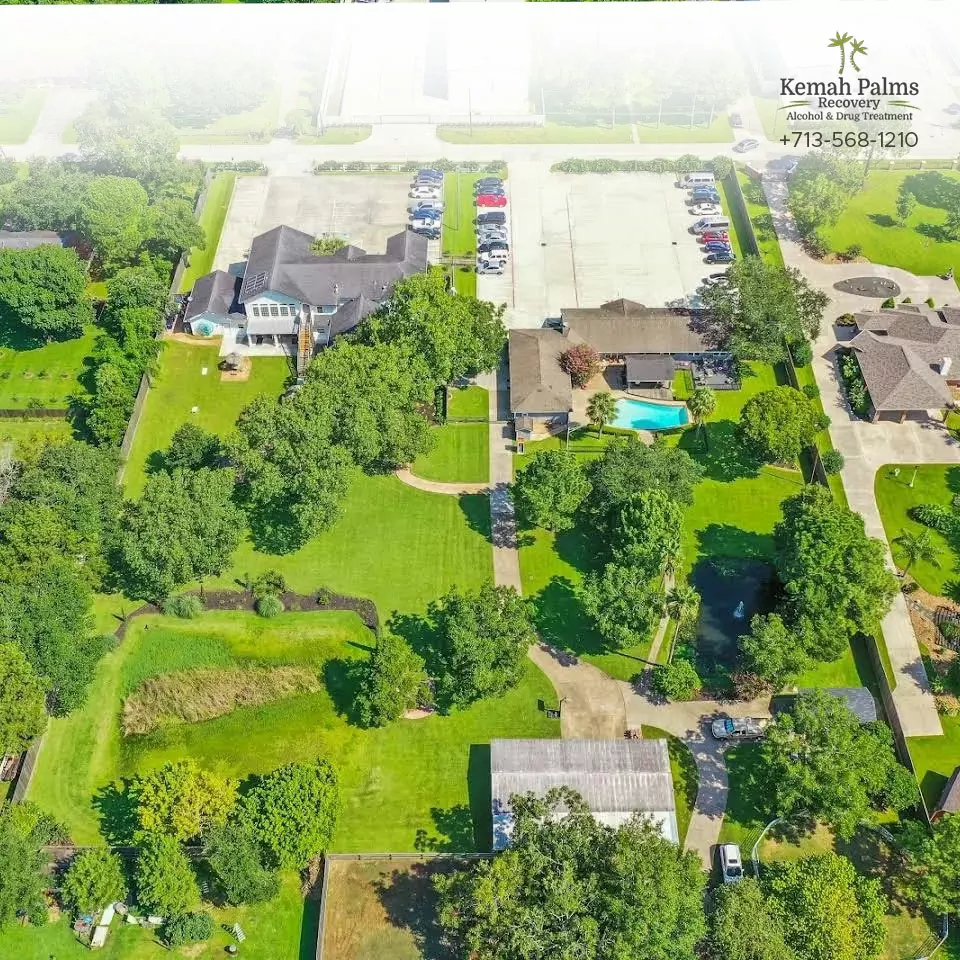 aerial shot of Houston rehab center