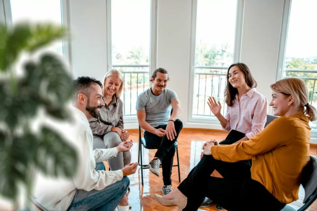 group therapy during outpatient rehab in Houston