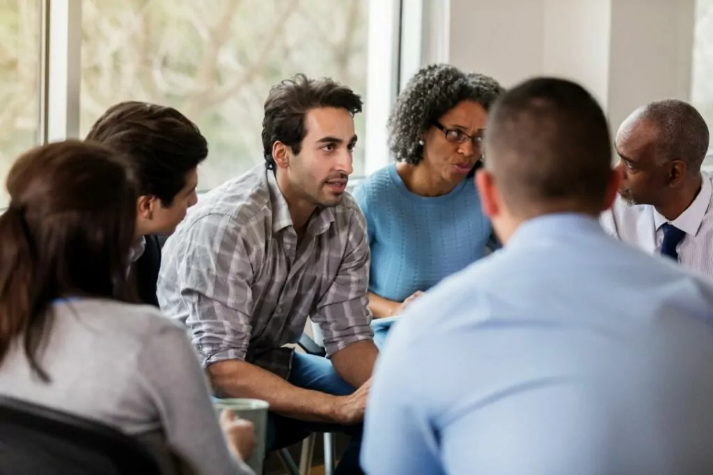 group therapy during benzo addiction treatment in Houston