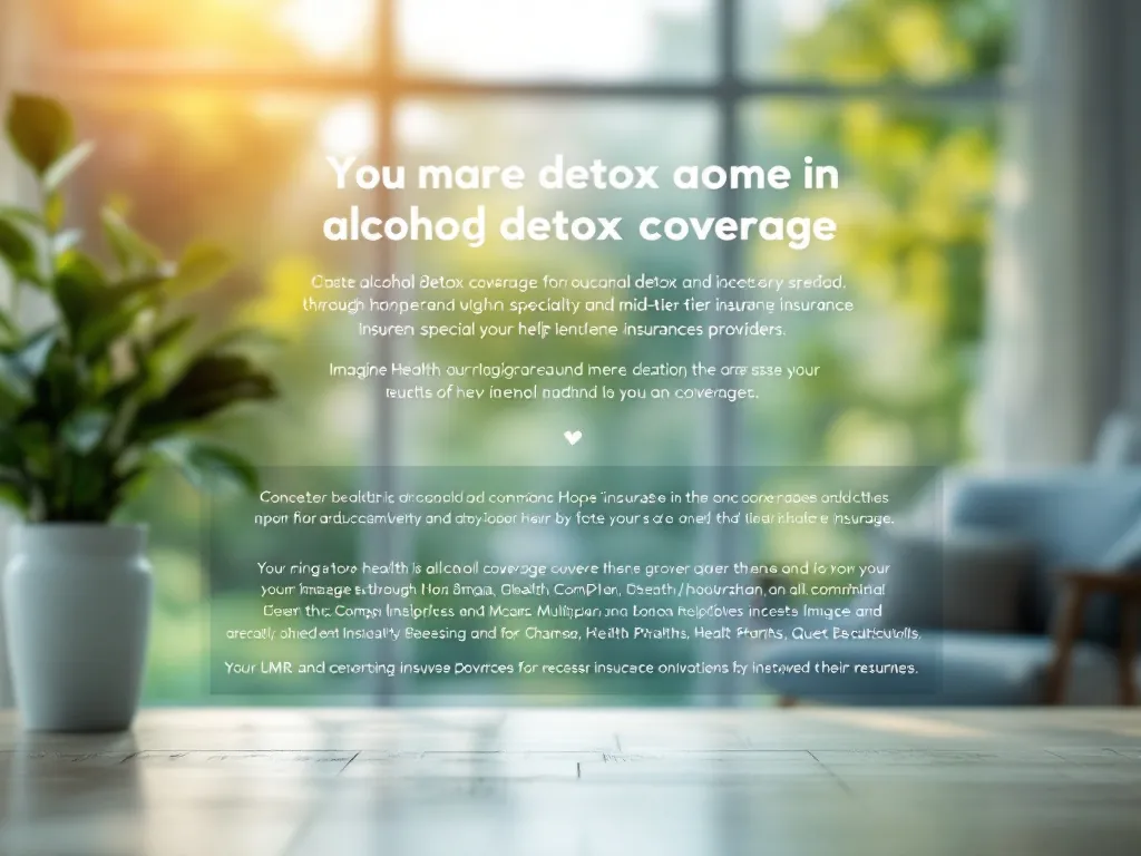 alcohol detox imagine health coverage