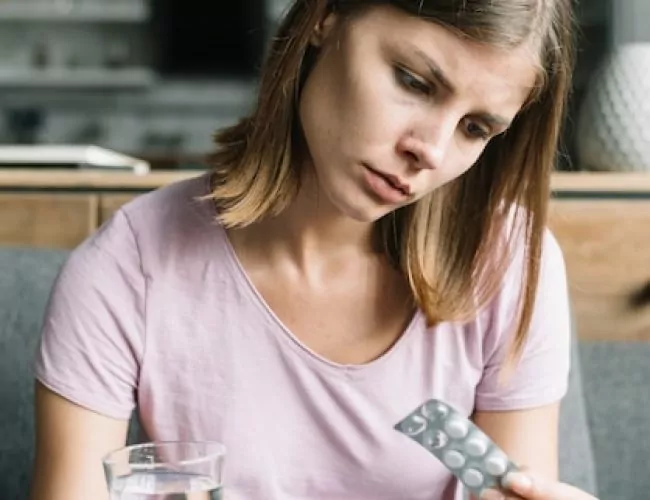 A woman in need of Houston Drug Detox